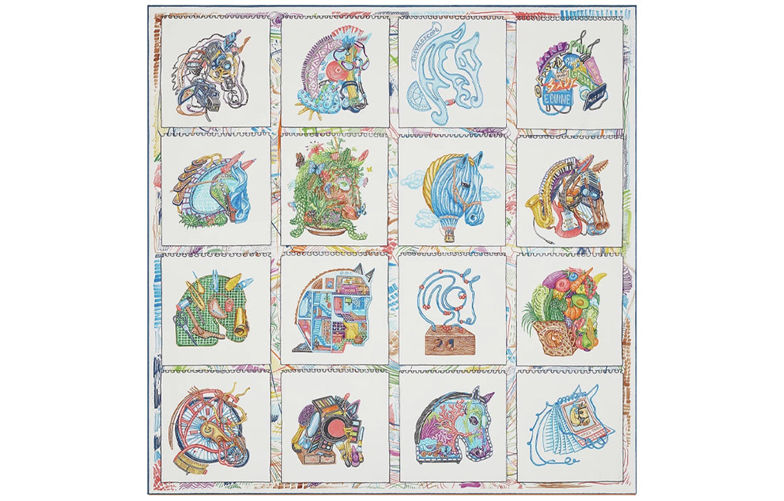 HERMES Silk Scarves Women's