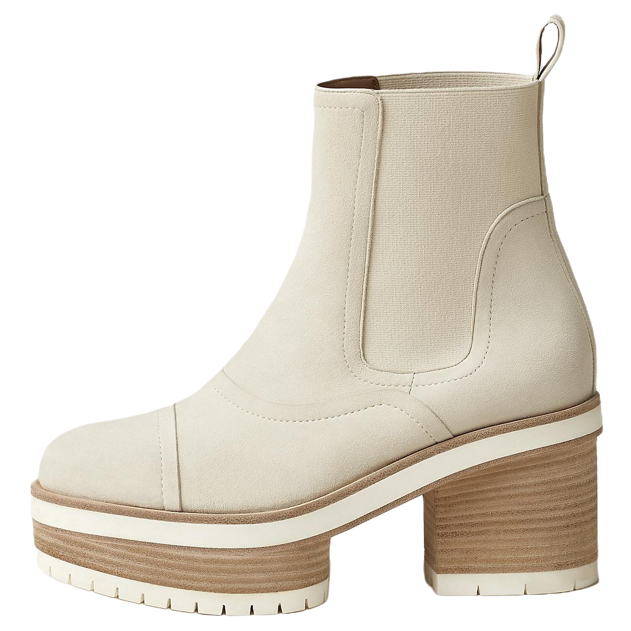 HERMES Ankle Boots 4.5cm Women's White