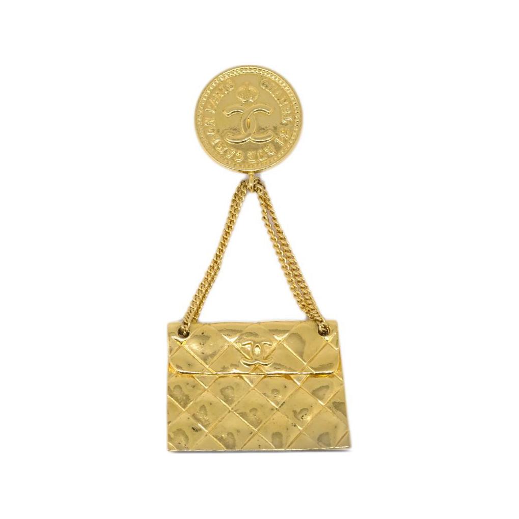 CHANEL 1990 2000 Classic Flap Brooch