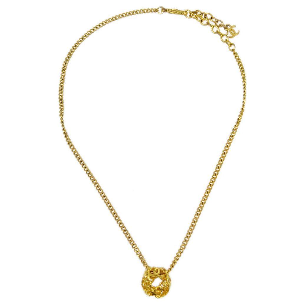 CHANEL 1998 Cc Pendant Necklace