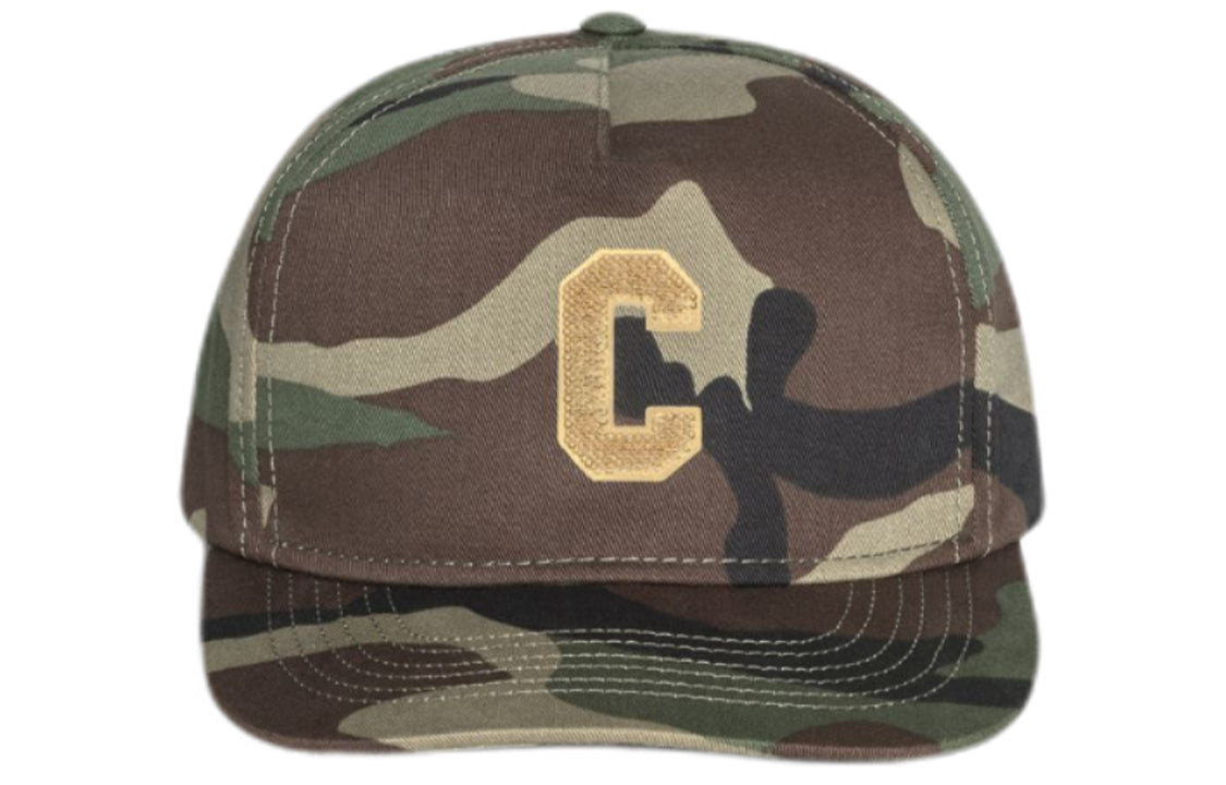 CELINE Baseball Caps Unisex Camouflage Green