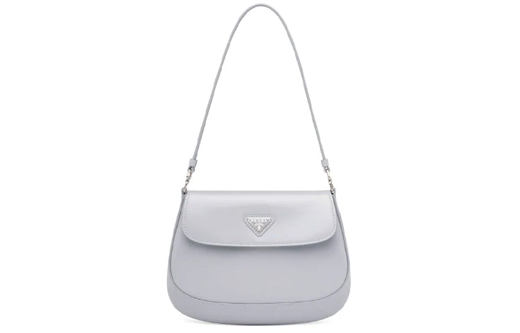 PRADA Cleo Shiny Leather Shoulder Bag Handbag Shoulder Bag Women's Cornflower Blue