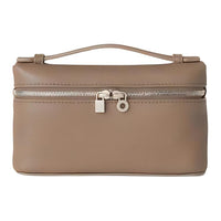 Loro Piana ExtraPocket Hammered Texture Calfskin Clutch Mini Women's Warm Beige