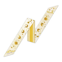 DIOR Mulberry Silk Scarves Women's Gold