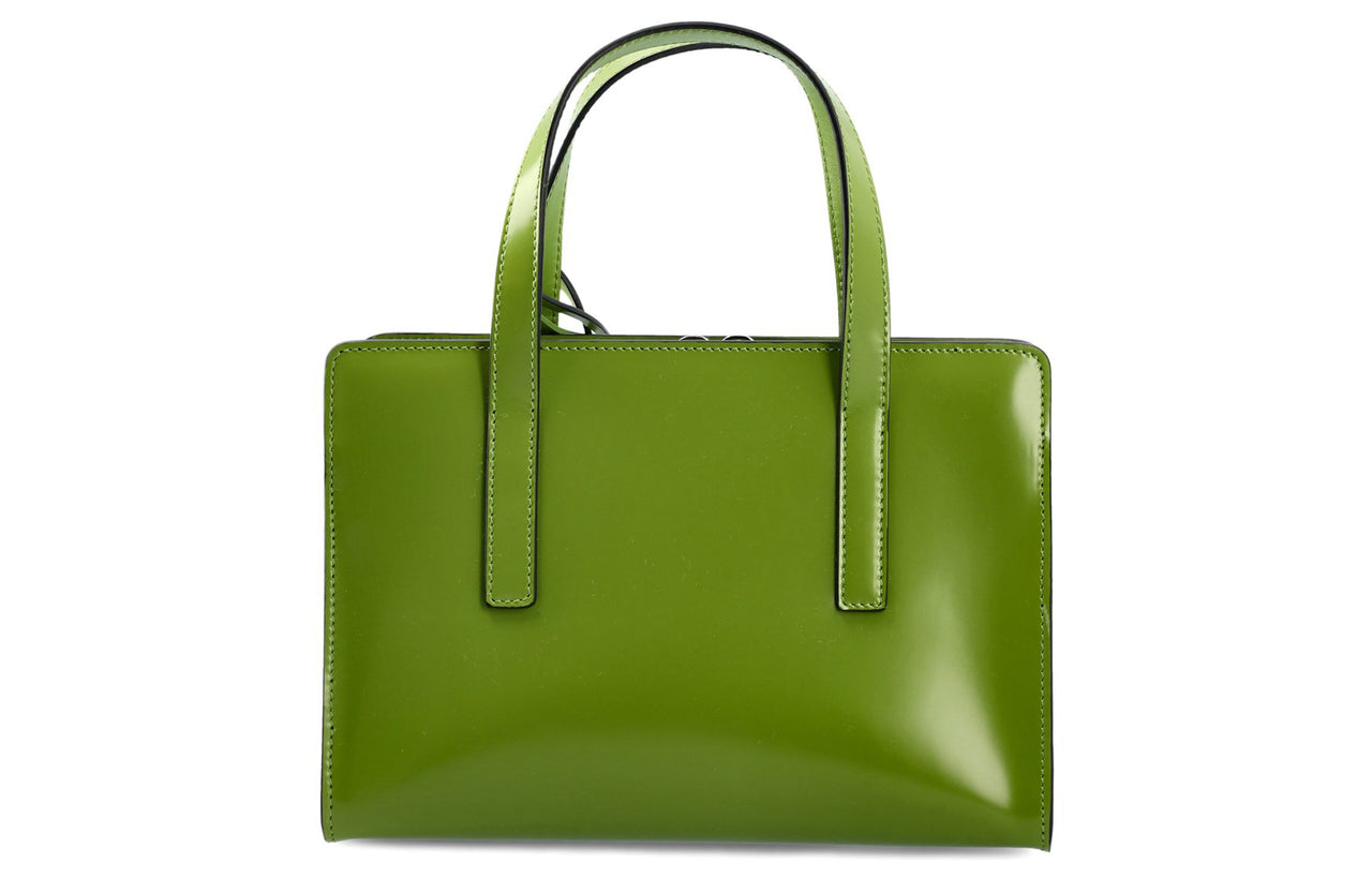 PRADA Calfskin Shoulder Bag Crossbody Bag Handbag Mini Women's Green