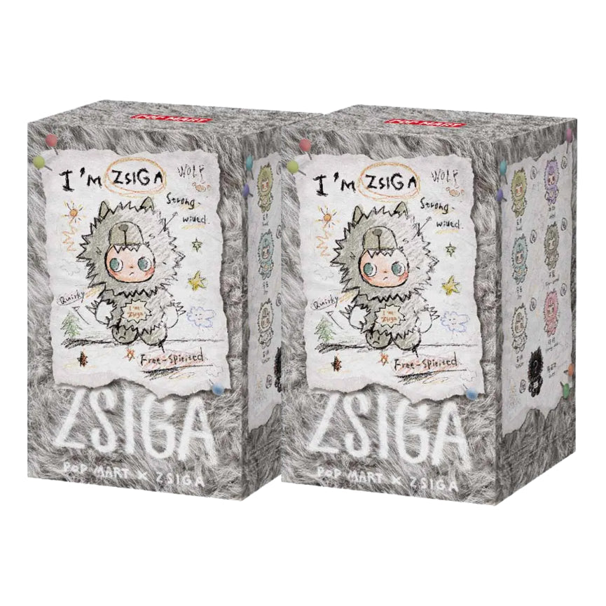 Pop Mart Zisga I'm Zisga series Vinyl Plush Pendant Sealed Case (2 Blind Boxes) PPMT-2605-0056-1161875445