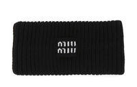 MIU MIU Cashmere Hair Bands Women's Black