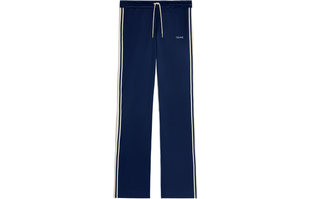 CELINE SS24 Knitted Sweatpants Men's Marine Blue