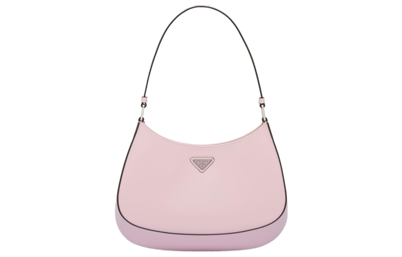 PRADA Cleo Shiny Leather Shoulder Bag Handbag Shoulder Bag Women's Snow Pink