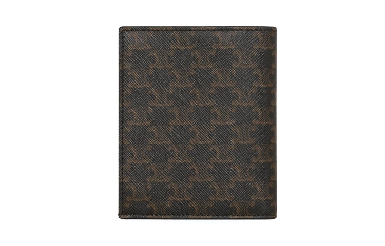 CELINE Canvas Card Holder Wallet Unisex Tawny