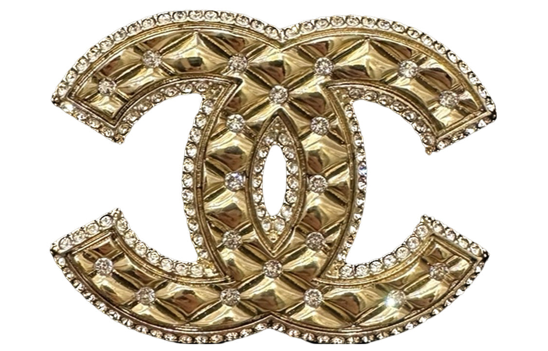 CHANEL 1986-1988 Cc Logo Brooch