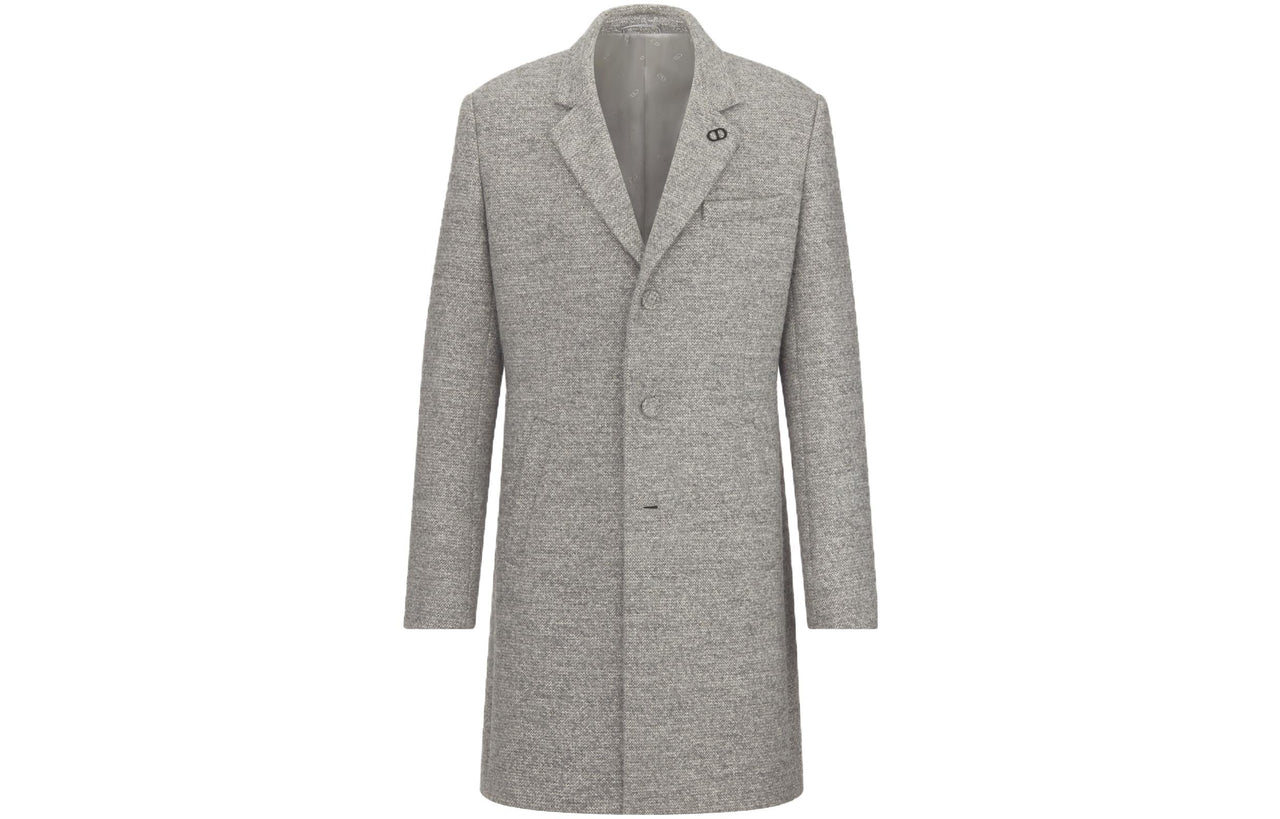 DIOR Coats Men Gray