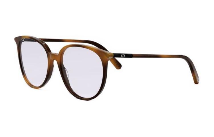 DIOR Acetate Irregular Shape Sunglasses Women's Tortoiseshell