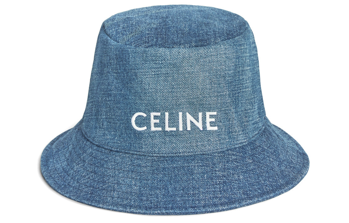 CELINE Bucket Hats Unisex Denim Blue