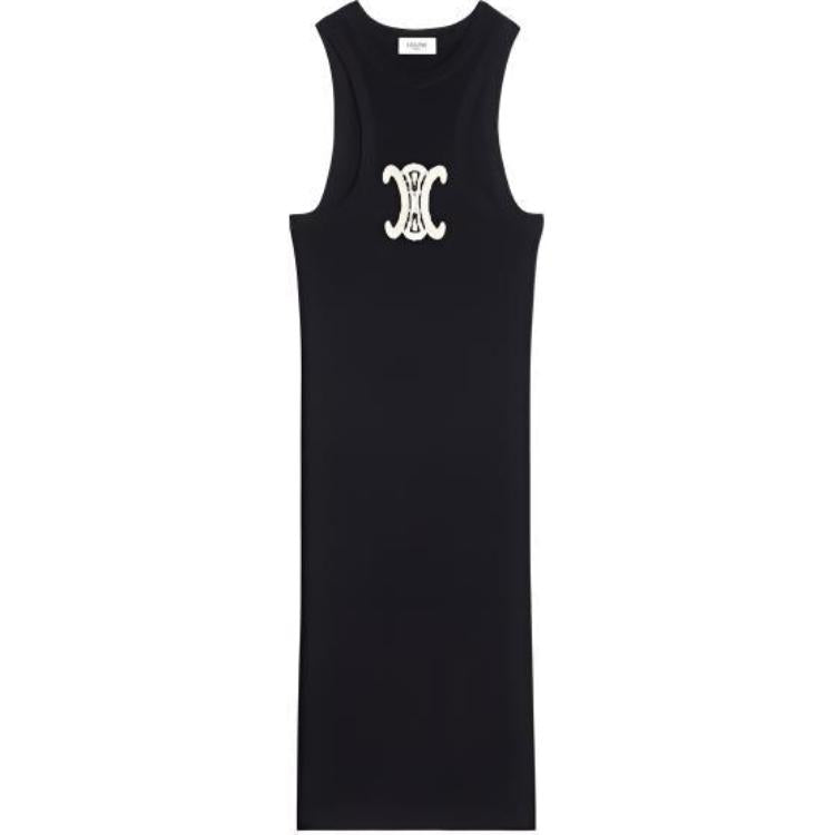 CELINE SS22 Sleeveless Dress Women's Black