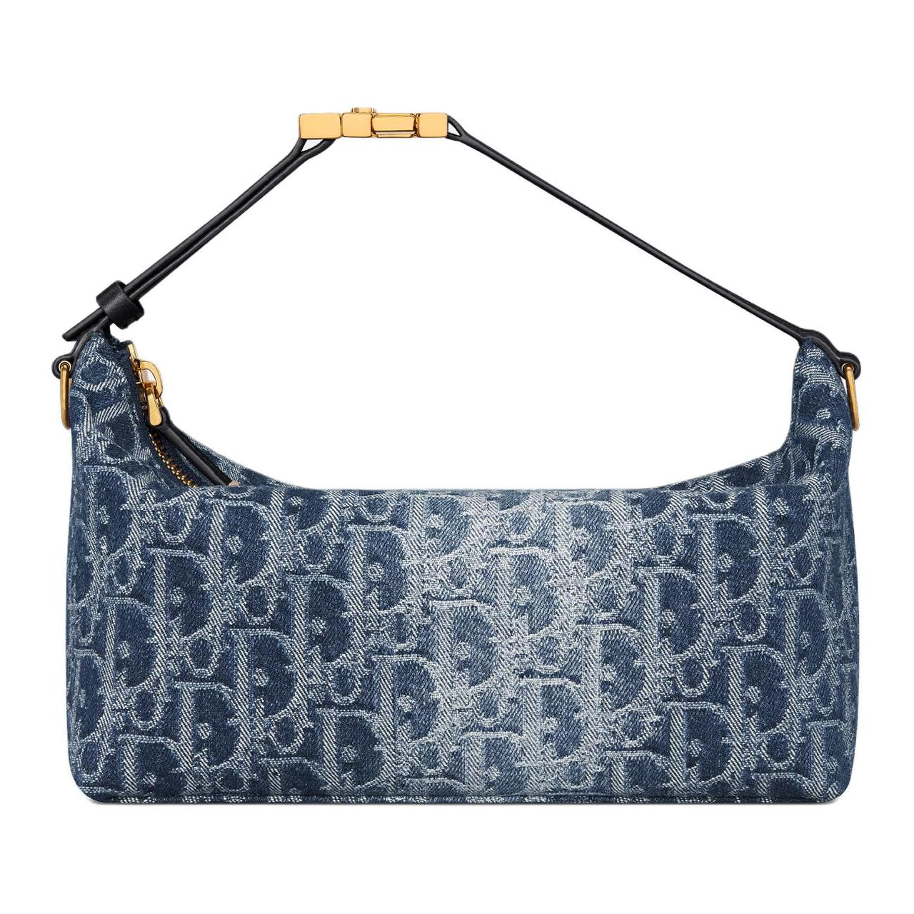 DIOR Travel Cotton With Calfskin Shoulder Bag, Crossbody Bag, Handbag Medium Size Women's Blue