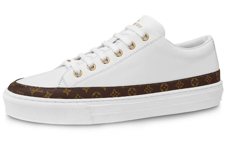 LOUIS VUITTON Lv Stellar Calfskin Sports Shoes White Women's