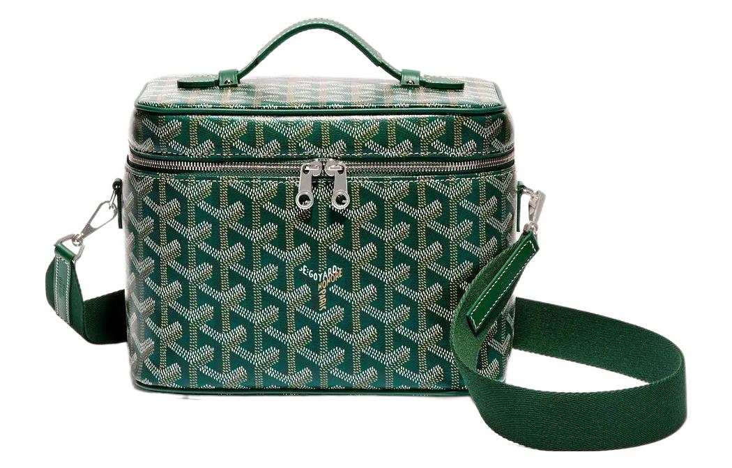 GOYARD Dog's Teeth Bag Straps Small Size Unisex Green