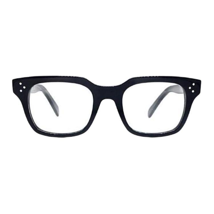 CELINE Acetate Square Eyeglass Frames Unisex Black