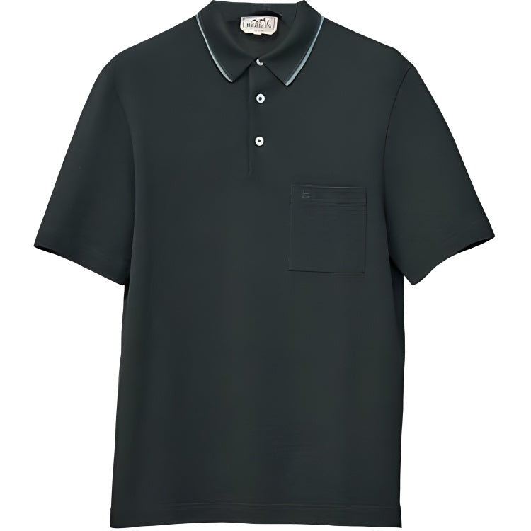 HERMES Polo Shirts Men Green