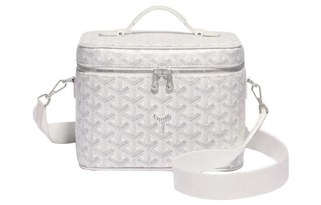 GOYARD Dog's Teeth Bag Straps Small Size Unisex White