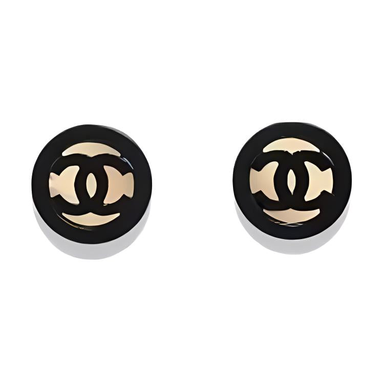CHANEL - Stud Earrings Women's Black