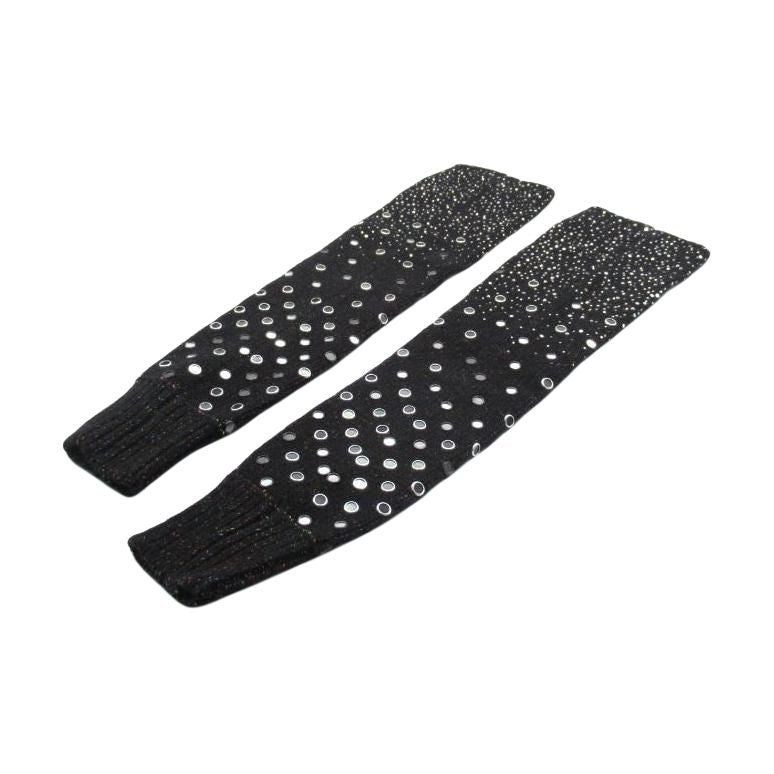 CHANEL 1986 1988 Stud embellishment Arm Covers