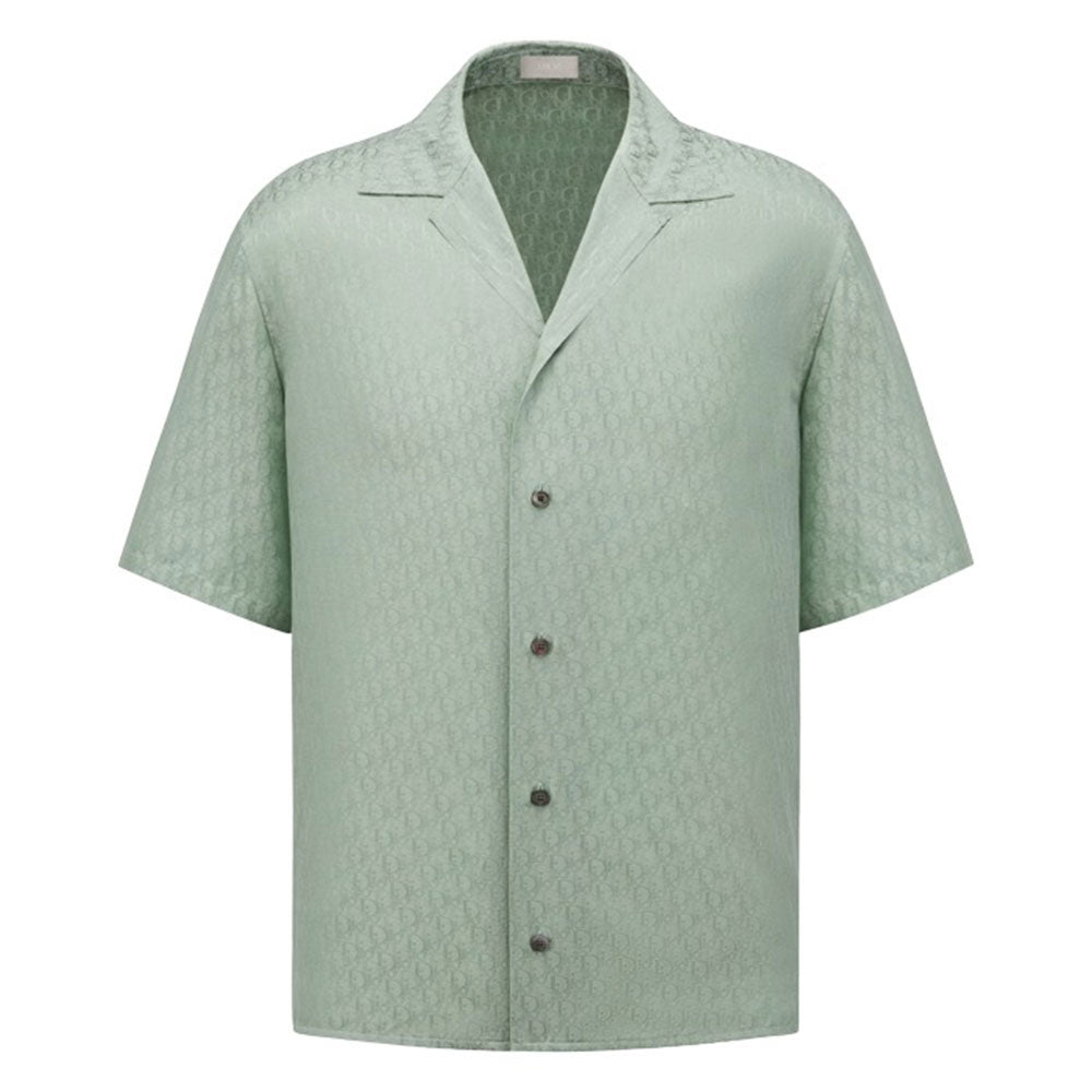 DIOR All Over Logo Patterned Short Sleeved Shirt
