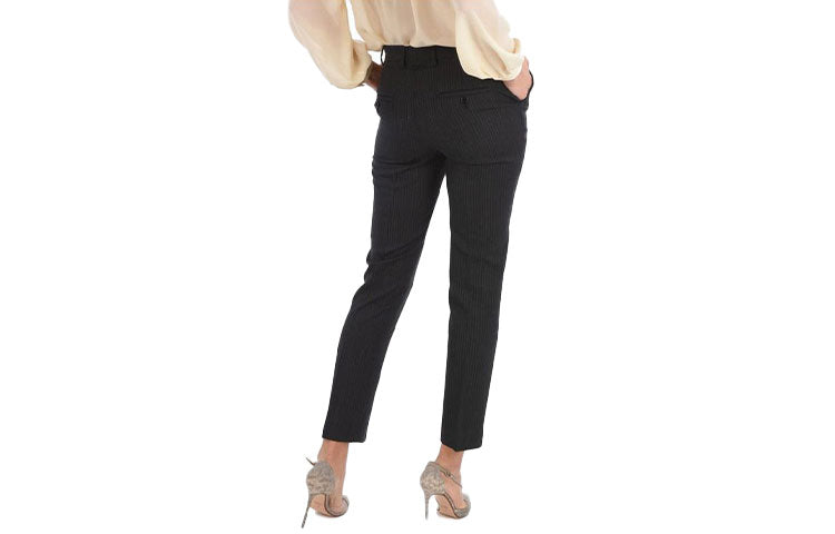 CELINE Casual Pants Women's Gray Black