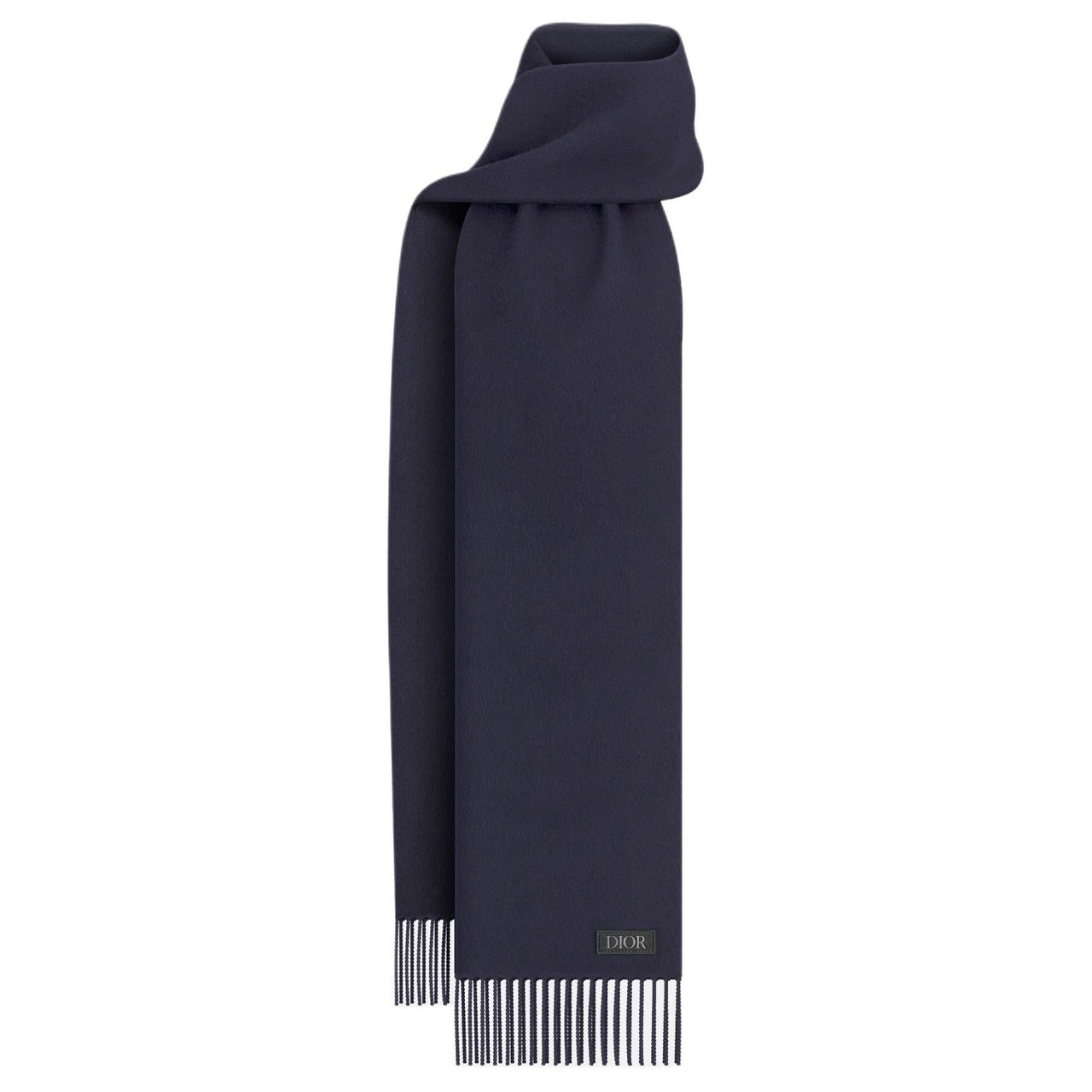 DIOR Cashmere Knit Scarves Men's Blue