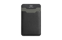 HERMES City Evergrain & Evercolor Calfskin Card Holder Women's Black Gray