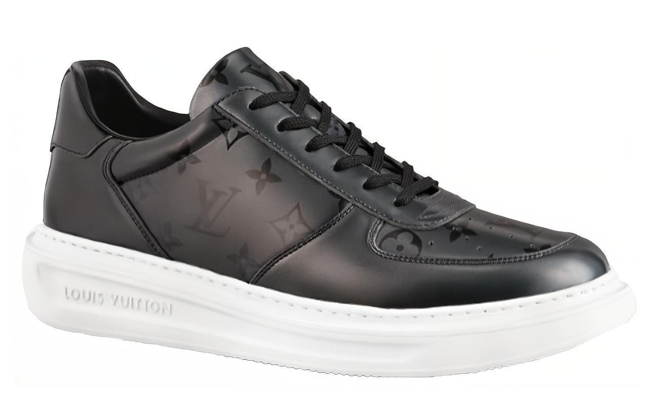 LOUIS VUITTON Beverly Hills Stylish Skateboarding Shoes Men's Black