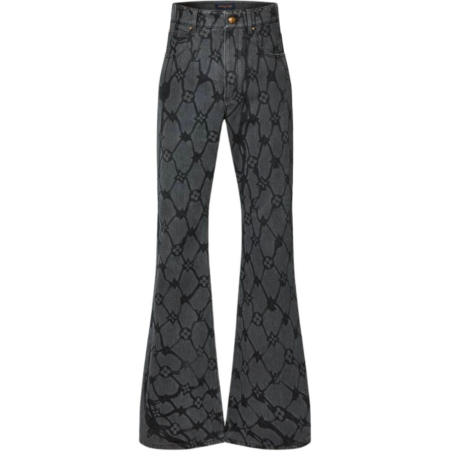 بنطلون جينز نسائي أسود من LOUIS VUITTON SS24