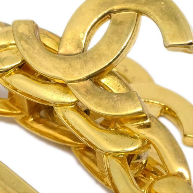 CHANEL 1998 Cc Chain-link Hair Clip