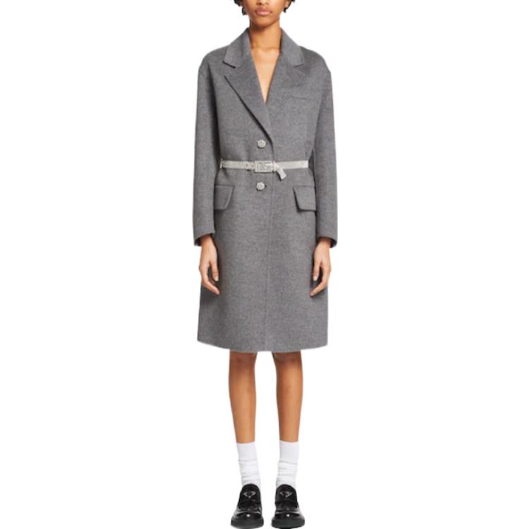 PRADA Coats Women's Gray