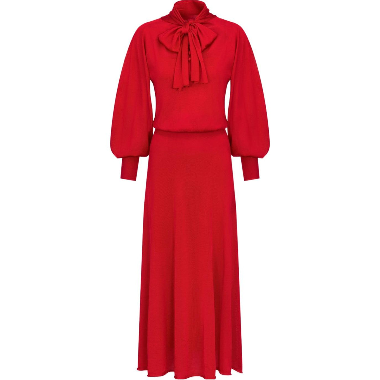 DIOR Long-Sleeved Dresses Women's Red
