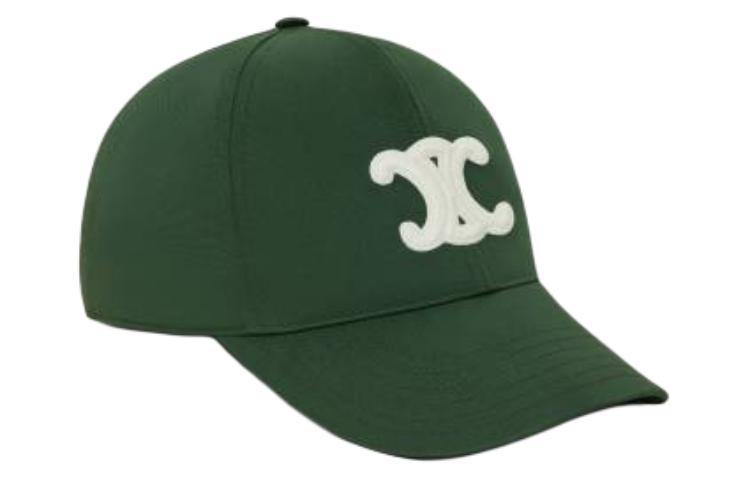 CELINE Cotton Baseball Caps Women's Green