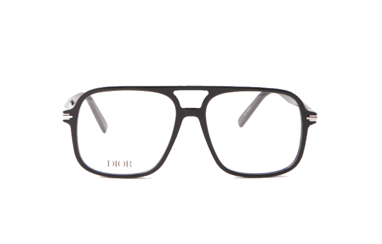 DIOR Acetate Square Eyeglass Frames Men's Black