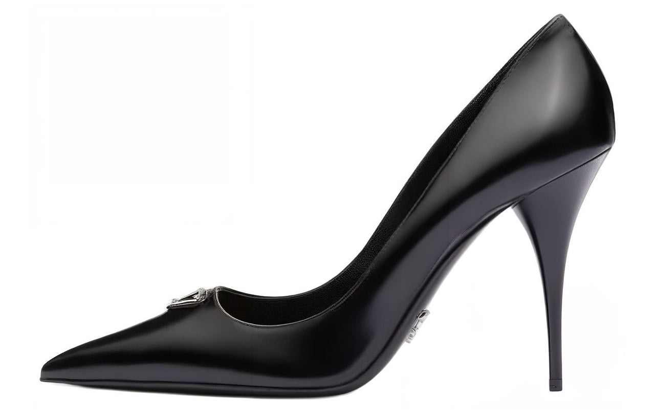 PRADA Cone Heel High Heels Women's Black