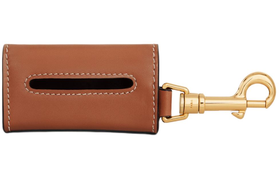 CELINE Calfskin Storage Bag Unisex Brown