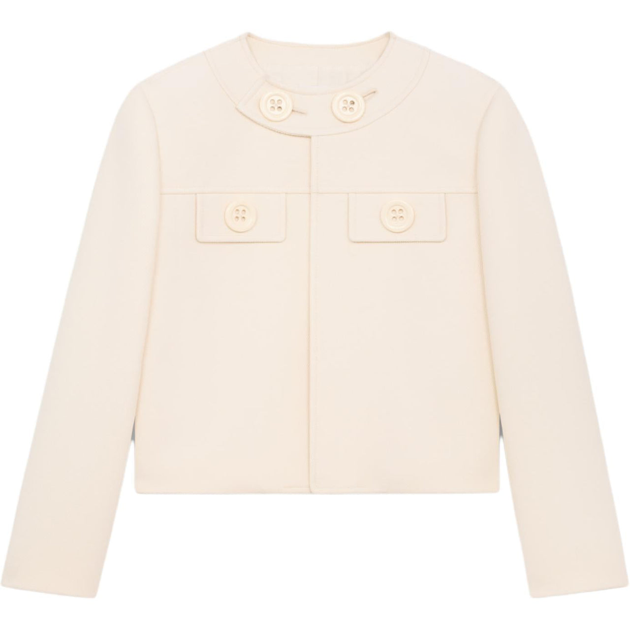 CELINE Brompton Jacket In Wool Silk Gabardine