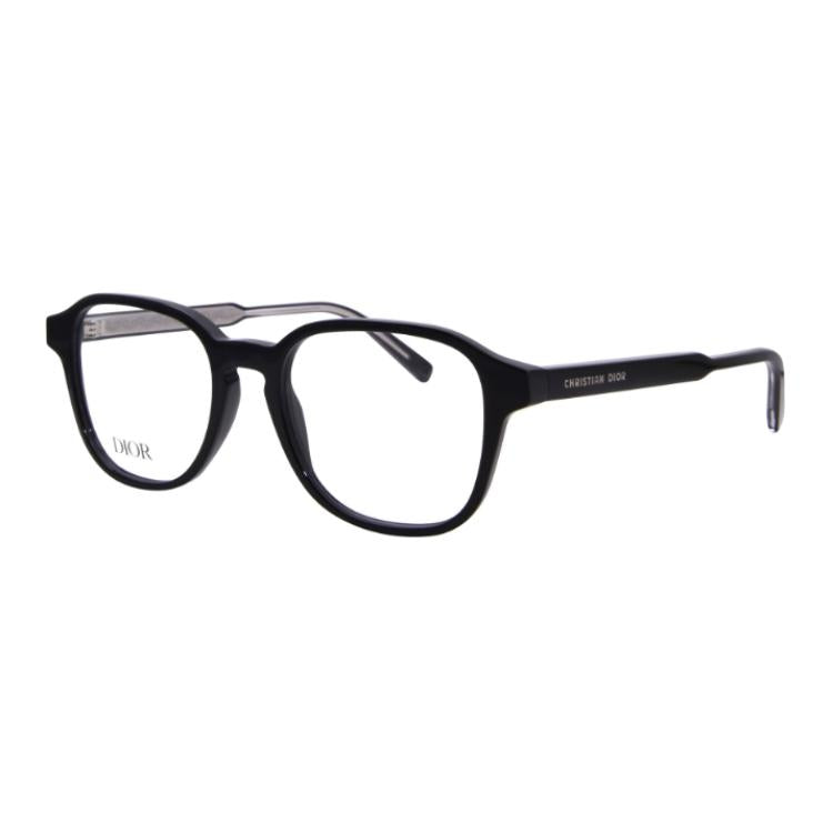 DIOR Plastic Square Eyeglass Frames Men's Black