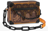 LOUIS VUITTON X Nigo Soft Trunk Damier Ebene Giant Mini Brown