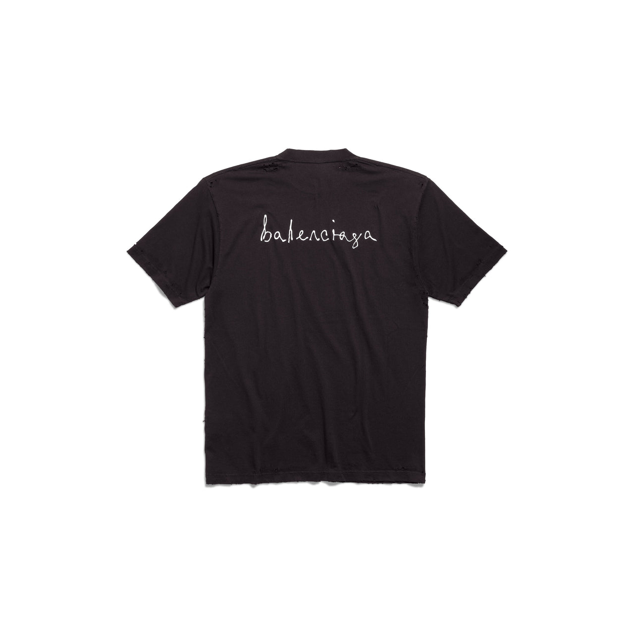 (WMNS) Balenciaga Lovey T-shirt Large Fit 'Black' 641675TQVV89034