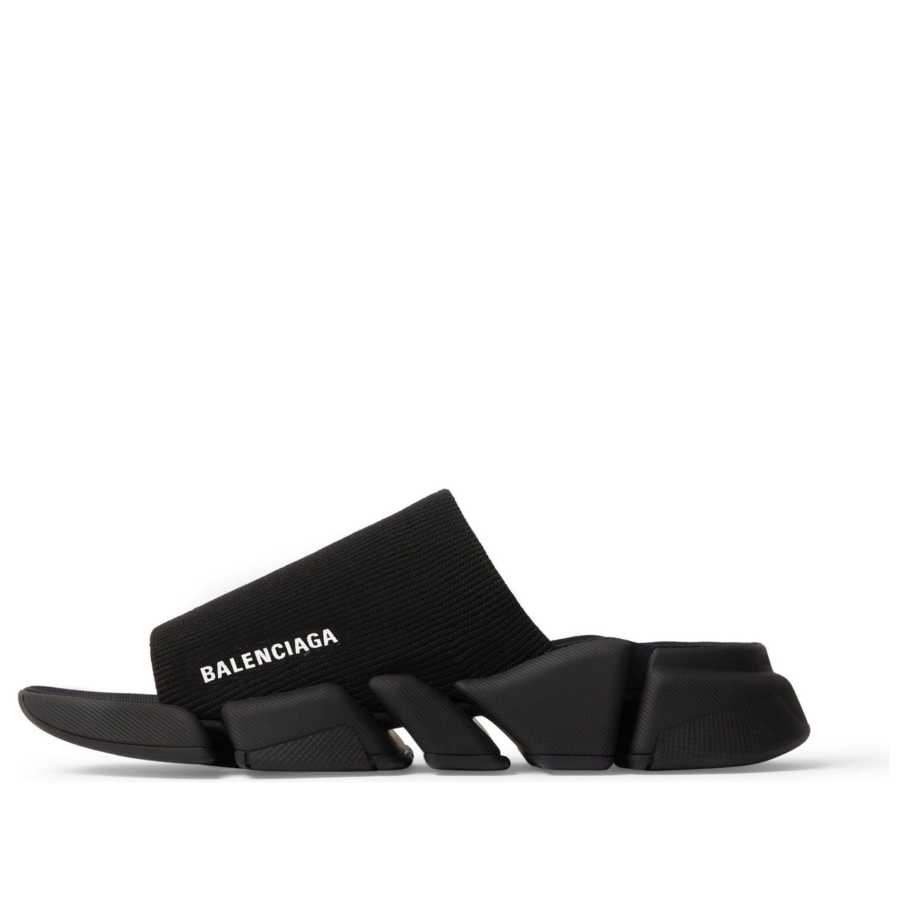 Balenciaga Speed 2.0 Recycled Knit Sandals 'Black' 711453W2DB11000
