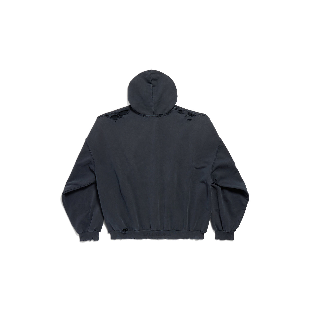(WMNS) Balenciaga Paris Liberty Hoodie Oversized 'Black' 739024TQVS11083