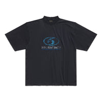 Balenciaga Surfer T-shirt Medium Fit 'Black Blue' 764235TPVM31412