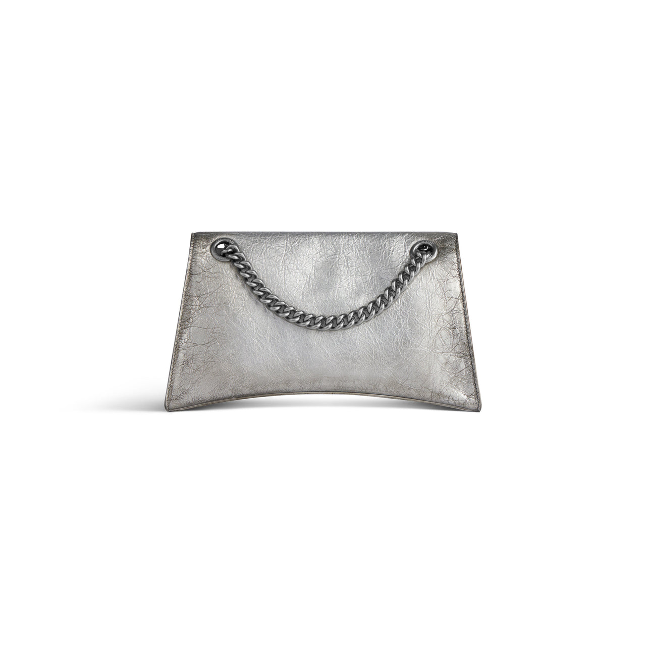 (WMNS) Balenciaga Crush Small Chain Bag Dirty Effect 'Silver' 7819202AA6X8110