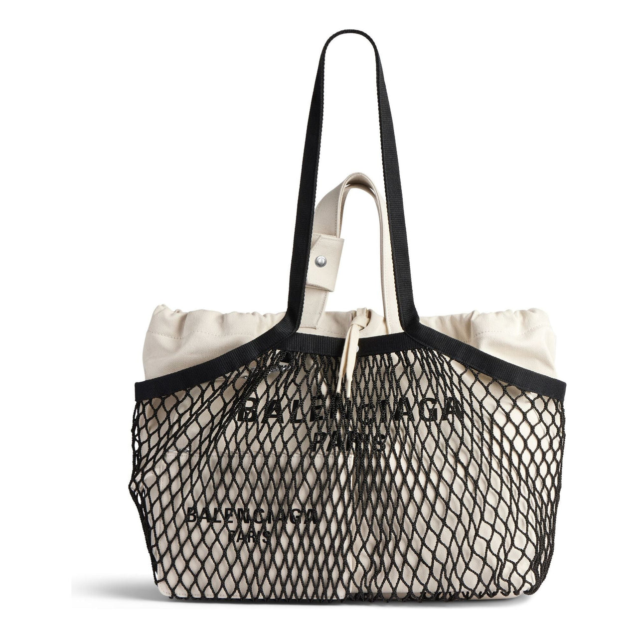 (WMNS) Balenciaga 24/7 Medium Tote Bag 'Beige Black' 7918092AA479960