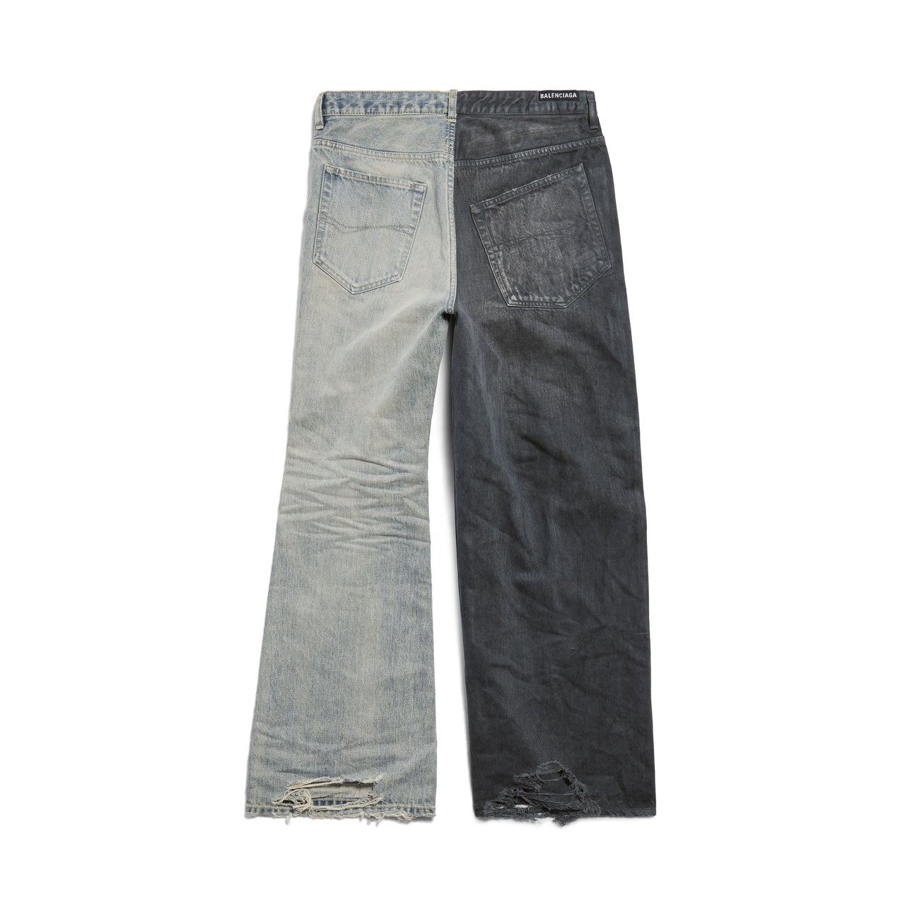 Balenciaga Fifty-fifty Pants 'Dark Grey Light Blue' 793766TQW722632